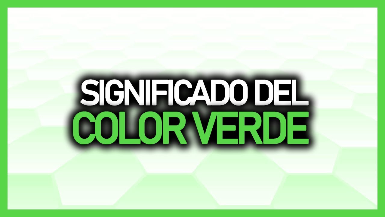 que simboliza el color verde