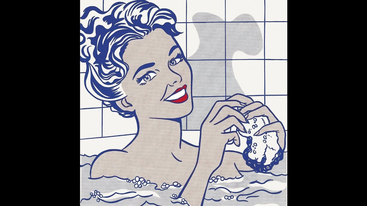 roy lichtenstein mujer en el baño