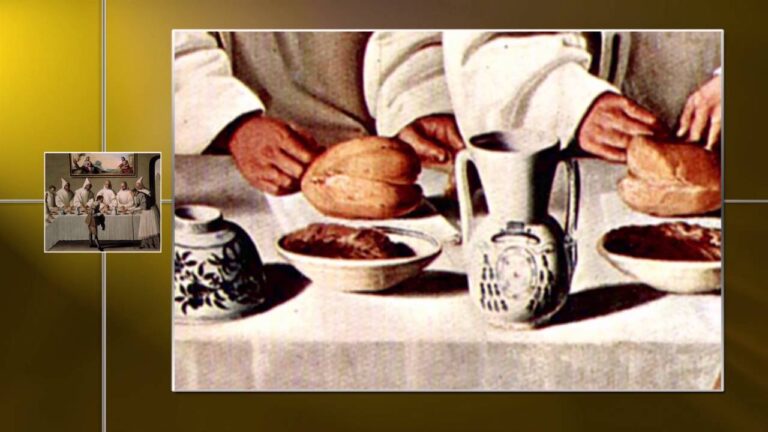 san hugo en el refectorio