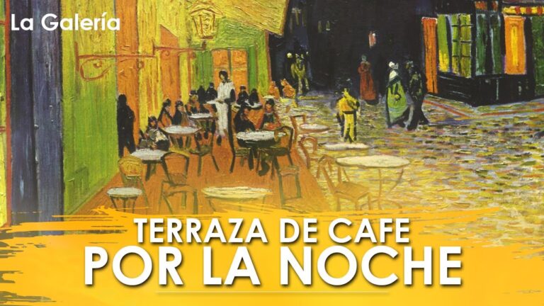 terraza de cafe por la noche