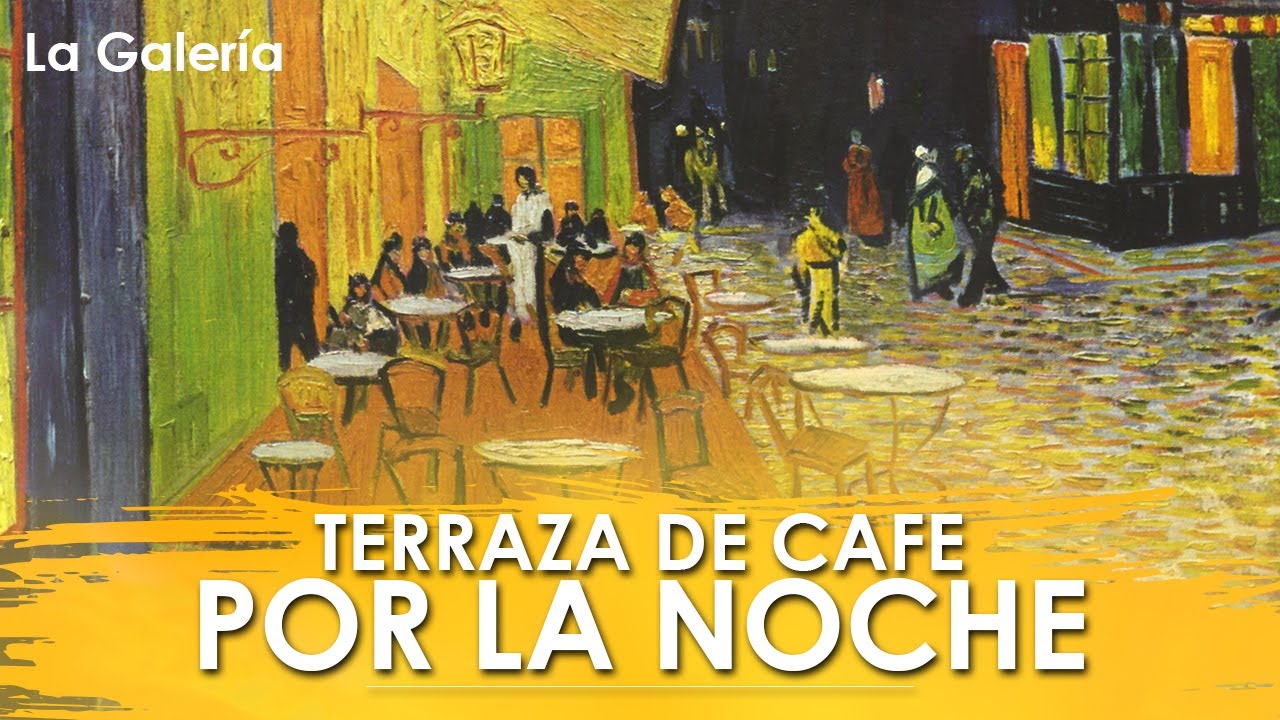 terraza de cafe por la noche