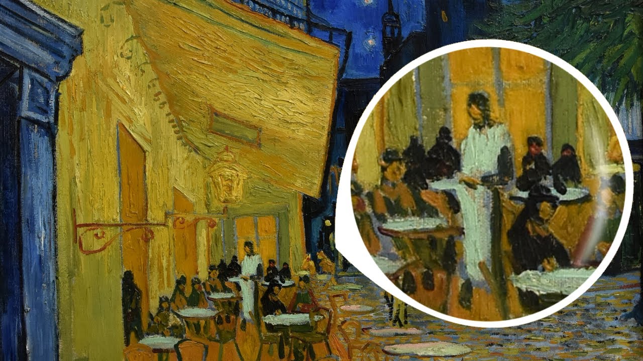 van gogh painting cafe at night
