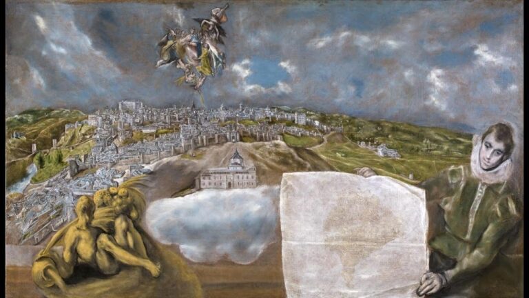 vista y plano de toledo