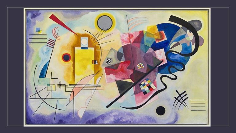 yellow red and blue kandinsky